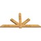 Ekena Millwork Kennewick Rough Sawn Timber Gable Bracket, Western Red Cedar, 96"W x 48"H x 4"D x 6"F, 12/12 Pitch GBW096X48X0406KEN00RWR - alternate 5